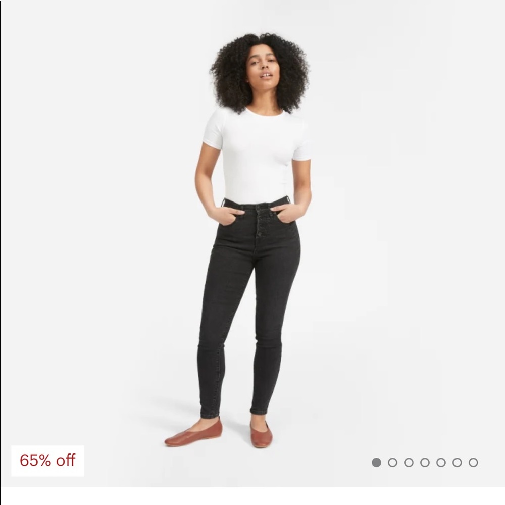 Everlane High Rise Authentic Stretch Button Fly